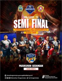 SELAMAT KEPADA TIM PADUKUHAN GEDANGAN LOLOS KE TAHAP SEMI FINAL TURNAMEN VOLI HARGOMULYO TAHUN 2026 